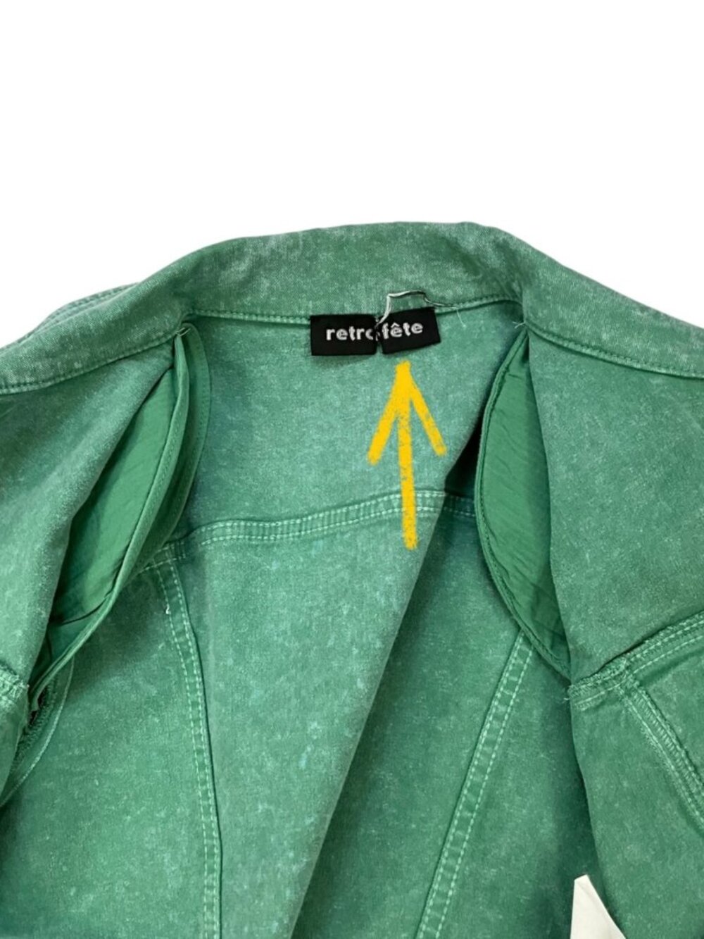 Retrofete Rissa Denim Jacket M Mojito Cropped - Picture 10 of 16